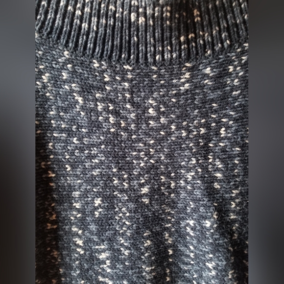 Gap Off the Shoulder Winter Blue Space Dye Sweater (XS) - Picture 5 of 8